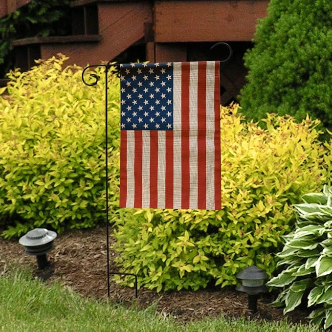 American Flag Burlap Garden Flag 12.5" x 18" Briarwood Lane
