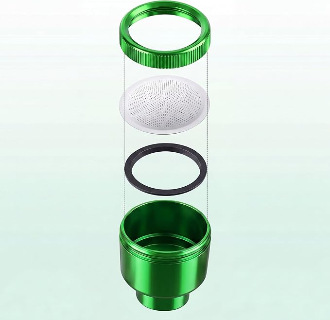 Dreyoo 1 Pack Water Nozzle with 3000 Tiny Holes, 3/4'' Aluminium Alloy Garden Hose Shower Head with PTFE Thread Seal Tape for Outdoor Watering Flowers, Plants, Greenhouse, Nurseryman (2.36'',Green)