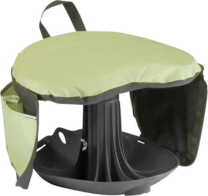 Vertex Premium Garden Rocker with Cushion, Cover and Pockets | Gardeners Work Seat Stool for Weeding Planting Tool | Made in USA | Model GB1227