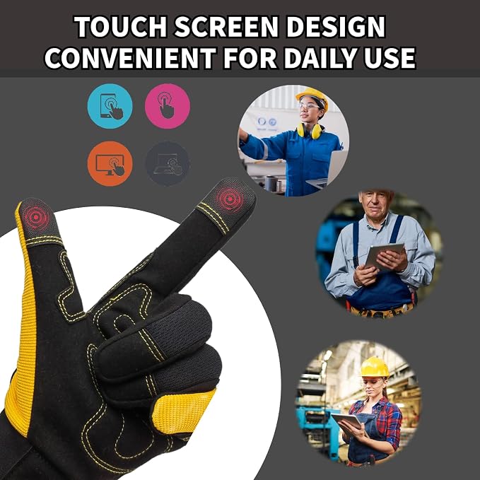 Gardening Gloves,Women Yard Work Garden Glove,Gifts | Thorn Proof,Puncture Resistant,Touchscreen,Gift,Leather,Spandex