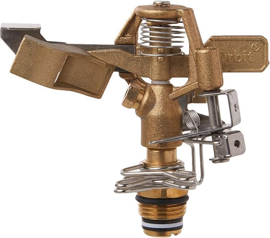 2-Pack Orbit 1/2" BRS Sprinkler Head, Connection, Silver and Gold