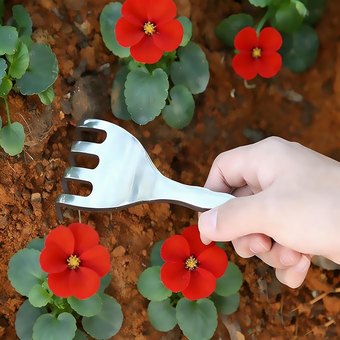 Hand Rakes Heavy-Duty Gardening Essential, Small Garden Claw Tool Hand Scoop for Digging, Aerating Soil and Weeding