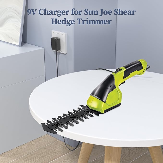 9V AC Adapter for Snow Joe for Sun Joe HJ604C HJ605CC 7.2V Cordless Grass Shear Hedge Trimmer Charger for HJ605CC-GRY HJ605CC-RED HJ604C-SJB HJ604C-CHRG Battery Charger Power Supply