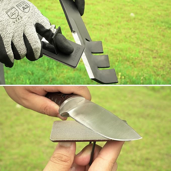 SHARPAL 115N Credit Card-Sized Diamond Sharpening Stone, Extra Fine 1200 Grit Pocket Knife & Tool Sharpener, Portable and Convenient for On-the-Go Use Fathers Day Gift