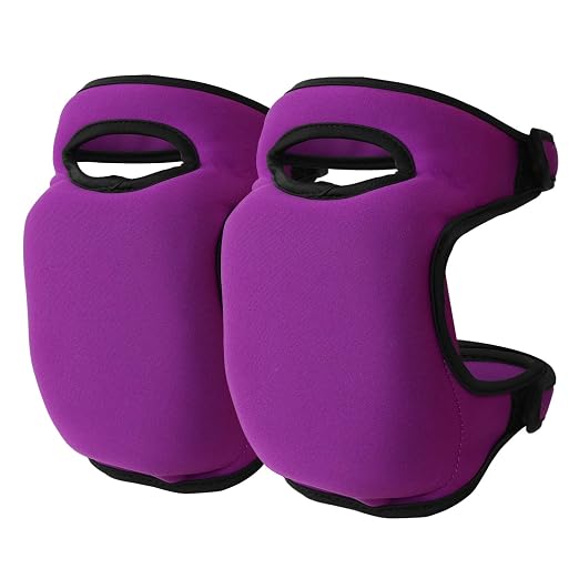 PURFUN Home Garden Knee Pads Ultra Thick Soft Memory Foam Kneeler Knee Protection Cushion Adjustable Knee Braces Kneepads for Gardening Cleaning Kneeling Scrubbing Floors Working