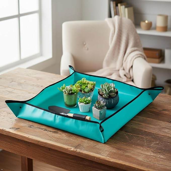 Plant Repotting Mat for Plants, Gardening Hand Tools for Gardeners, PE, 39.4x39.4in (100x100cm)