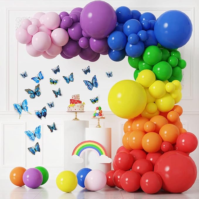 SAOROPEB 3D Butterfly Wall Decor, 72 Pcs Double Layer Butterfly Decorations for Party Decorations Locker Decor Refrigerator Decal, Reusable (Blue)