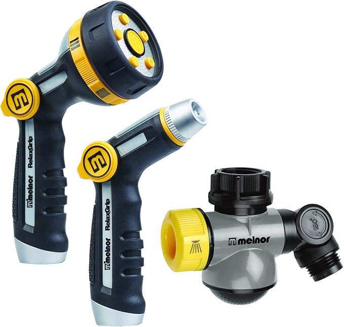 Melnor 15610-AMZ Relaxgrip Nozzle & Wash & Fill Gardening Set