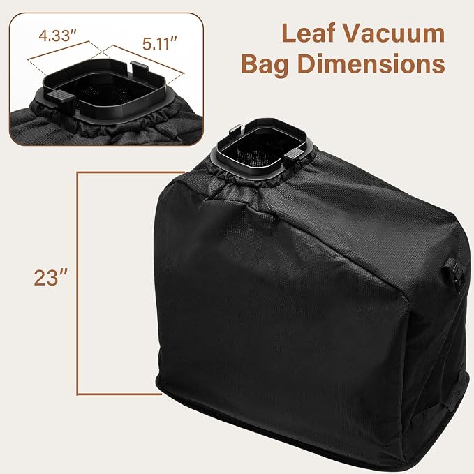 Leaf Bag Replacement Compatible with Ryobi Vacuum - RY40405 RY40405VNM 40V Vac Attack Leaf Blower Vacuum Mulcher, Replaces for Ryobi Part # 205110001