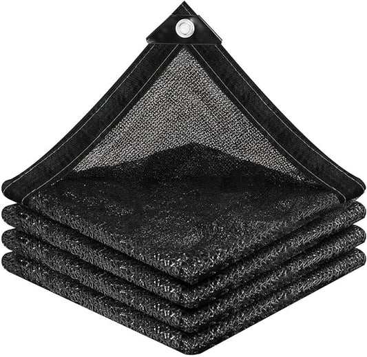 vensovo 70% Sunblock Shade Cloth Net Black Resistant - 6.5x6.5 Ft Garden Shade Mesh for Plant Cover, Greenhouse, Chicken Coop, Kennels, Tomatoes Plants