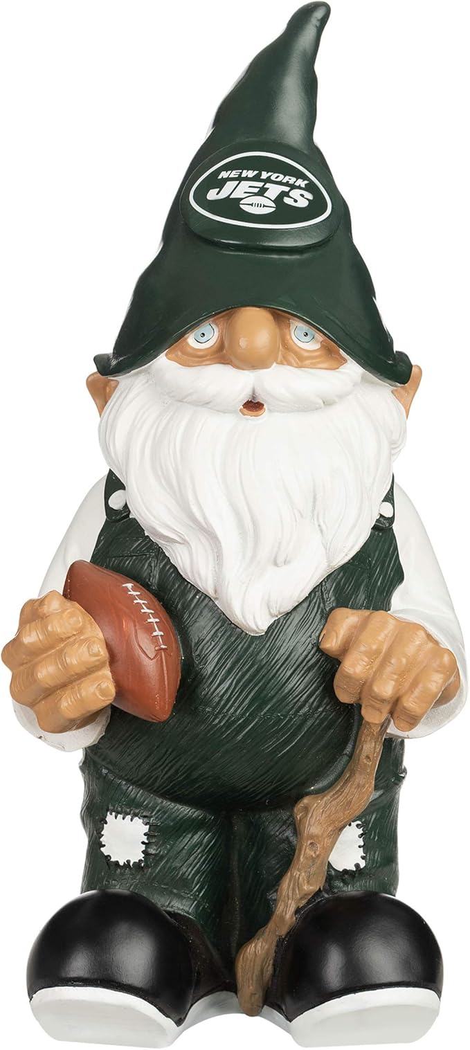 NFL Resin 11.5" Team Logo Outdoor Garden Statue Gnome