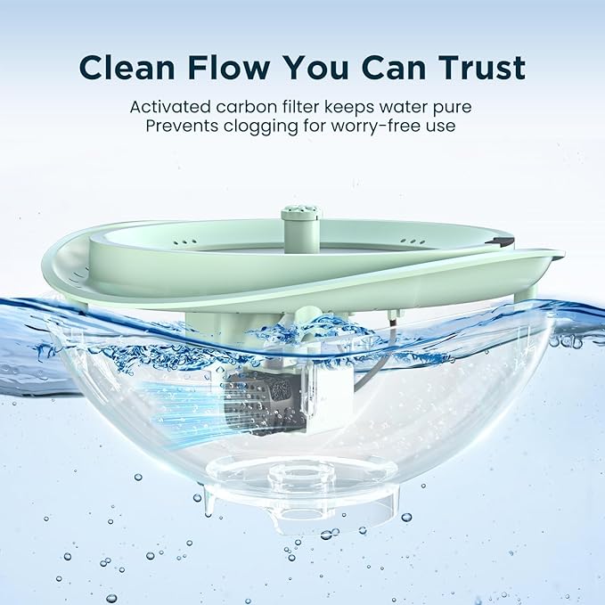 Rywell 4" Extra Deep Hanging Bird Bath, Solar Bird Bath Fountain with 3 Spray Modes - 2L Large Capacity, Quiet Pump with Filter & Auto Shut-Off for Outdoor Garden Yard Decor