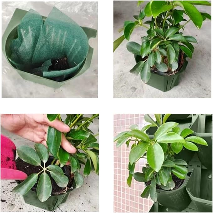 36 Pockets Living Wall Planter Indoor, Self Watering Wall Hanging Planters for Outdoor Plants Stackable, Cascading Vertical Planter Garden (Green)