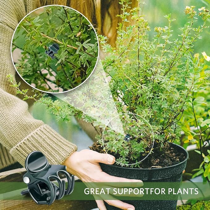 Orchid Clips, ARRITZ 100pcs Garden Plant Clips for Vines Flowers Keep Stems Vines Flowers Grow Upright