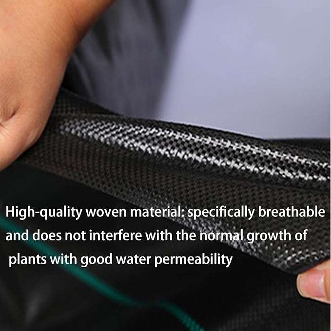 47in Premium Garden Weed Barrier Landscape Fabric Weed Barrier Fabric,Mulch mat,Mulch Ring,Tree Rings for Easy Set up and Superior Weed Control(10pcs)