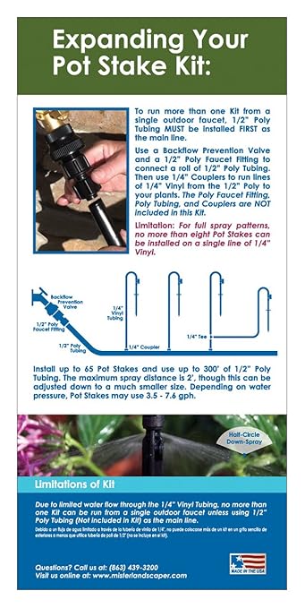 Mister Landscaper Micro Spray Pot Stake Kit