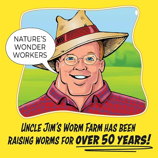 Uncle Jim’s Worm Farm Organic Worm Food | 1 Month Worm Feed Supply for Red Wigglers, Compost Worms & Vermiculture | Boosts Worm Castings & Composting | 2.5 lb Bag
