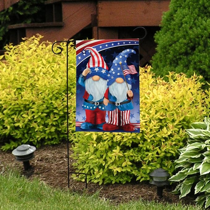 Patriotic Gnomes Garden Flag 12.5" x 18" Briarwood Lane