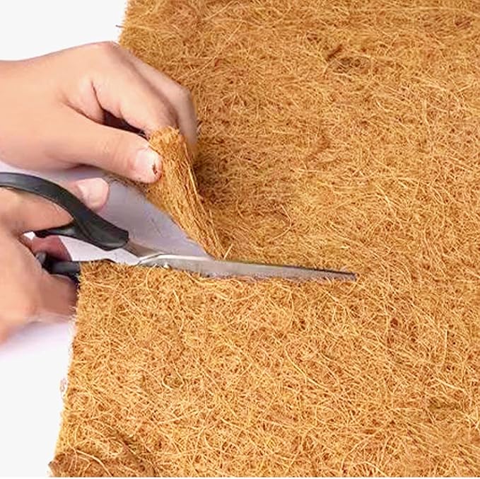 SUNYAY 16x120 inch Natural Coconut Coir Liner Sheets Coco Fiber Roll Coco Mat for Planter Flower Basket Liner Garden Decoration Animal Pet Pad