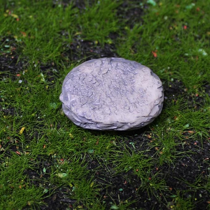 Yardwe Mini Mushroom Pedal Ornament Creative Mini Stepping Stone Garden Decor for Fairy Garden Succulent Pots Outdoor Micro Landscape DIY Accessory