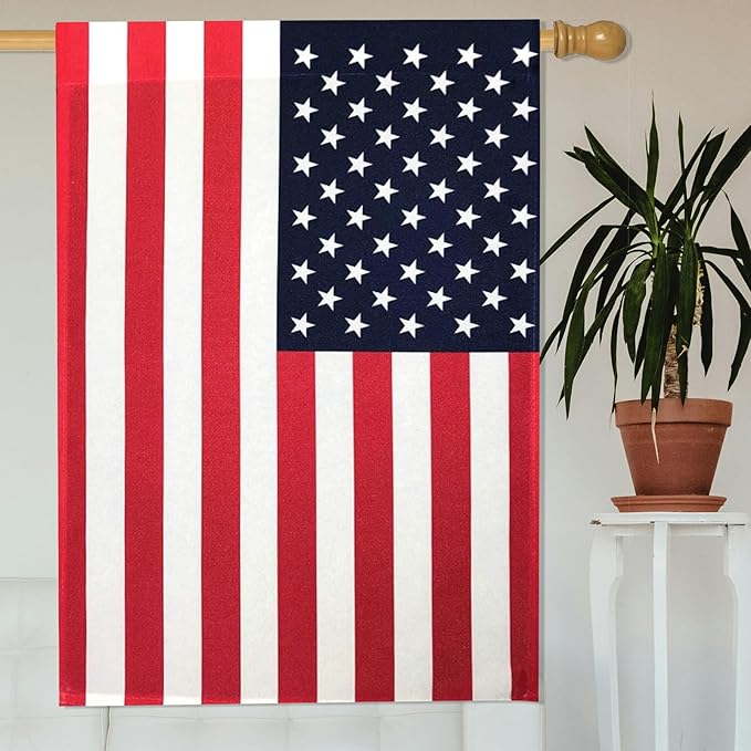 American House Flag 28x40 Inch Indoor Double Side American Garden Flag Banner Large USA Garden Flags for House Yard Indoor Outdoor Decoration