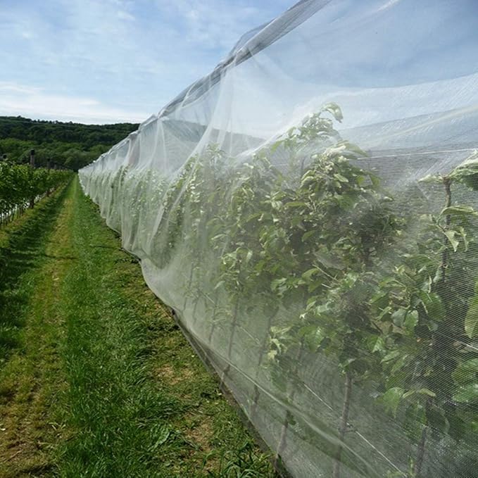 Ultra Fine Garden Mesh Netting, FARAER Plant Covers 8x24ft Garden Netting for Protect Vegetable Plants Fruits Flowers Crops Greenhouse Row Cover Protection Mesh Net Patio Screen Barrier Net (8x24ft)