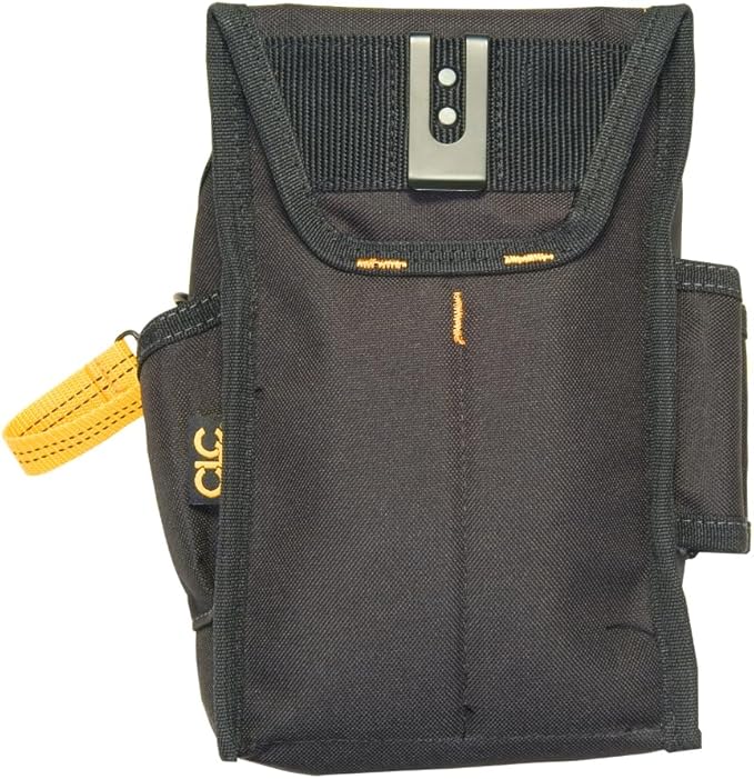 CLC Custom Leathercraft 1524 Ziptop Utility Pouch, Medium, Black, 11 Pockets