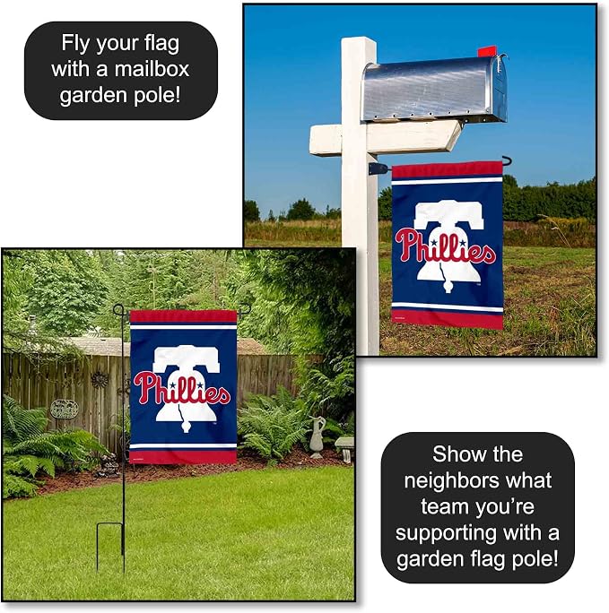 Philadelphia Baseball New Bell Double Sided Garden Flag