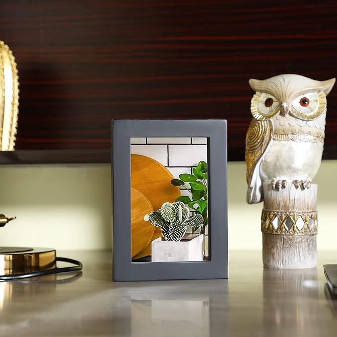 Zonon Flexible Mirror Sheets Self Adhesive Non Glass Mirror Tiles Stickers for Home Wall Decor(10 Pieces,4 x 6 Inches)