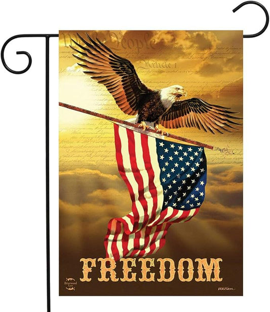 Freedom Eagle Patriotic Everyday Garden Flag 18" x 12.5" Briarwood Lane