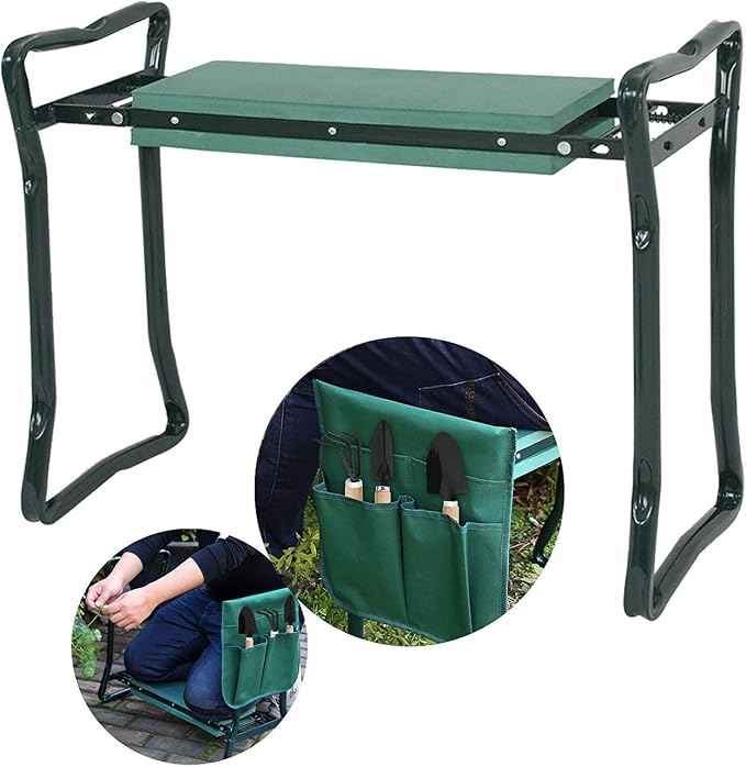 ShoppingOnBed Folding Garden Bench Seat Stool Kneeler