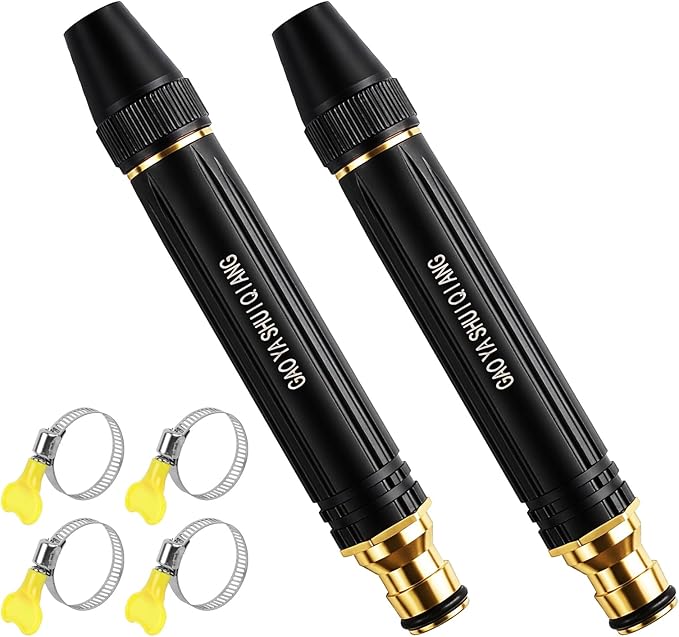 2026 New Jet Nozzle Power Washer for Garden Hose, Garden Hose Nozzle High Pressure Powerful Cleaning Spray Evenly, High Pressure Hose Nozzle (Pacifier Interface Type BPacifier Interface*2)