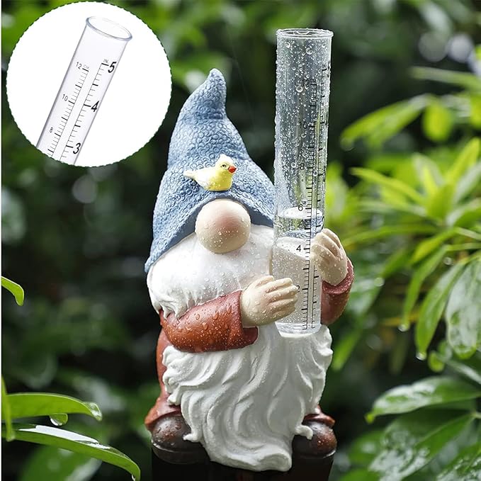 erioctry 6 Pcs 5" Plastic Rain Gauge Replacement Tubes Inner Measuring Tube for Outdoor Yard Garden