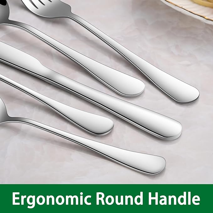 Dinner Forks Set, 8 Inches Stainless Steel Silverware Fork, Dishwasher Safe Food Grade Metal Forks, Mirror Polishing Main Fork Set of 8 For Home,Restaurant Or Hotel