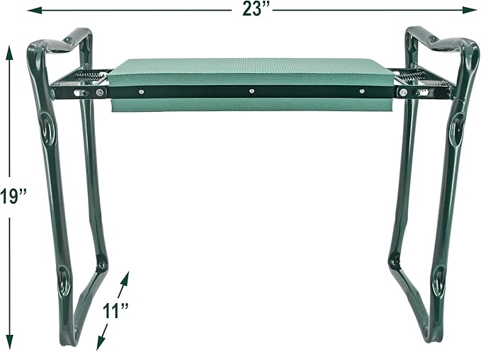 Garden Kneeler and Seat, Foldable Weeding Seat