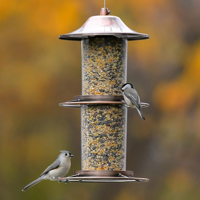Perky-Pet 325C 2-Tier Copper Panorama Bird Feeder
