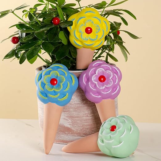 Smart Ceramic Plant Watering Spikes with Auto Control for Indoor Outdoor Gardens with Auto Control for Indoor Outdoor Gardens