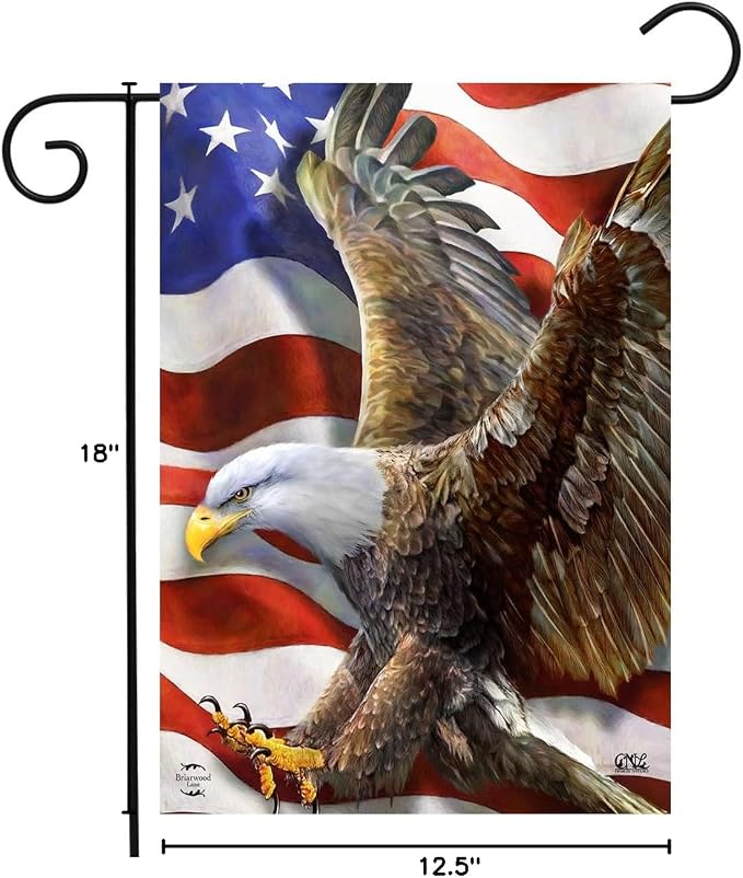 Briarwood Lane American Freedom Eagle Garden Flag