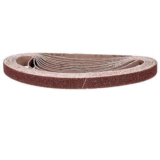 1/2 x 18 Inch Sanding Belt, 20 Pcs 60 Grit Knife Sharpener Belts Work Sharpening for Belt Sander Knife Carving Tool Metal Working