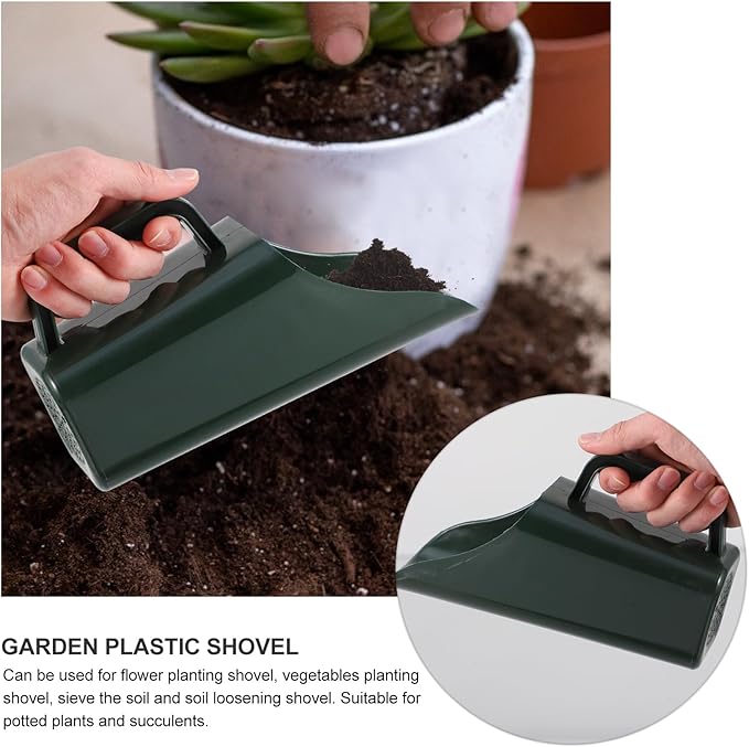 GANAZONO Plastic Soil Scoop Garden Cultivation Scoop Hand Scoop Hand Garden Scoop Trowel Shovel Cultivation Tool for Digging up Transporting Soil