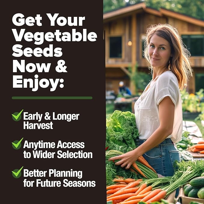 HOME GROWN 12 Winter Vegetable 7,900 Seeds Heirloom,Fall & Vegetable Seeds for Planting Home Garden: Bean, Beet, Broccoli, Cabbage, Carrot, Cauliflower, Kale,Parsnip,Squash,Chard & More