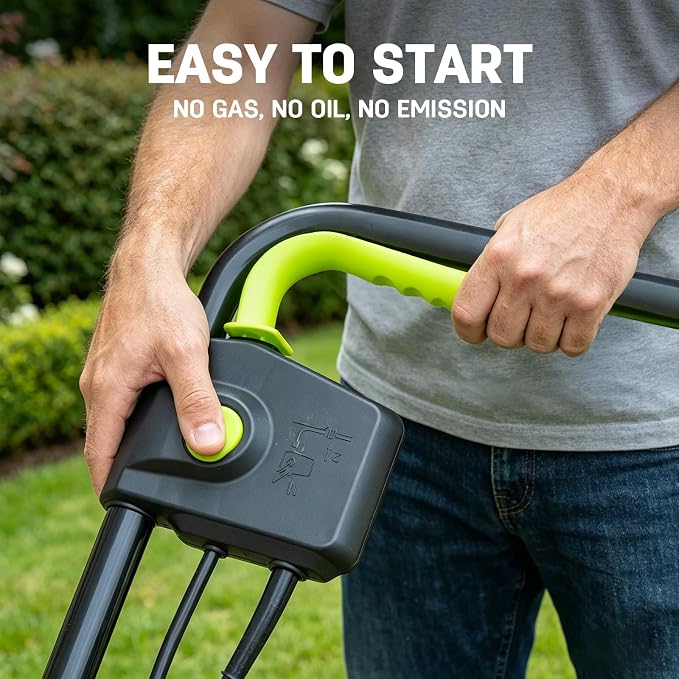 STEELITE 13-Inch 2-in-1 Electric Dethatcher & Scarifier, 8-Gallon Removable Collection Bag, 4-Position Height Adjustment, Powerful 12-Amp Motor for Healthier Lawns