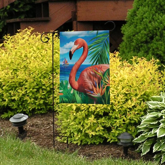 Briarwood Lane Flamingo Paradise Garden Flag