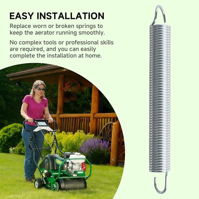 4113746 Extension Spring Compatible with Ryan Lawnaire IV Aerator 544908A 544909B 544910A, Compatible with Bobcat AE19 AE26 Lawn Aerator Lift Spring Replacement Parts