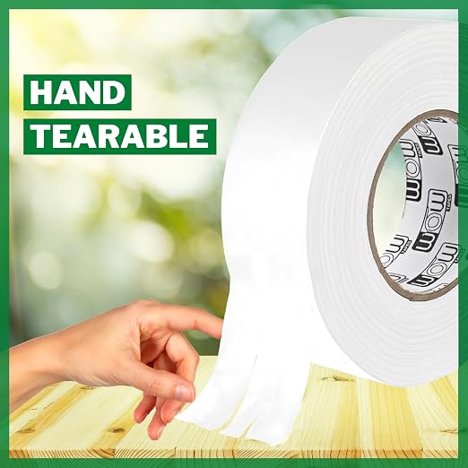 Wow Gaffers Tape 2 Inch White - 50 Yards (Pack of 2), Residue Free, Non-Reflective & Heavy-Duty - Professional Grade Gaff Tape - Ideal for Photography Backdrop, Cables, Cords & Floor Taping