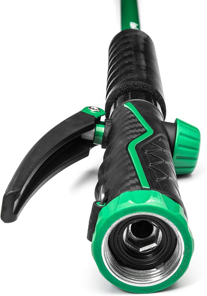 Rain Bird TRNZLWAND36 36" Watering Wand Garden Hose Nozzle, Front Trigger, Carbon Fiber Texture, Shower Spray Pattern