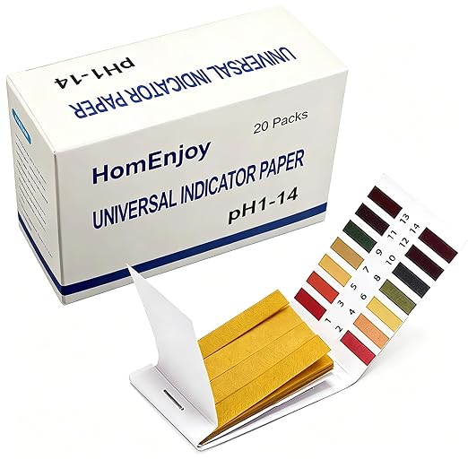 20 Pack pH Test Strips, 1600 Strips pH. 1-14 Universal pH Test Paper Litmus Test Paper pH Soap Making Testing Strips for Water Wine Saliva Urine Soil Testing Pet Food Water pH Test for Drinks (Box)