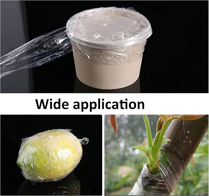1.2inch Grafting Tape White 4 Rolls for Floral Fruit Trees Stretchable Garden Grafting Tape Plants Repair Tapes Poly Budding Tape Seedling Graft (White-4pack)
