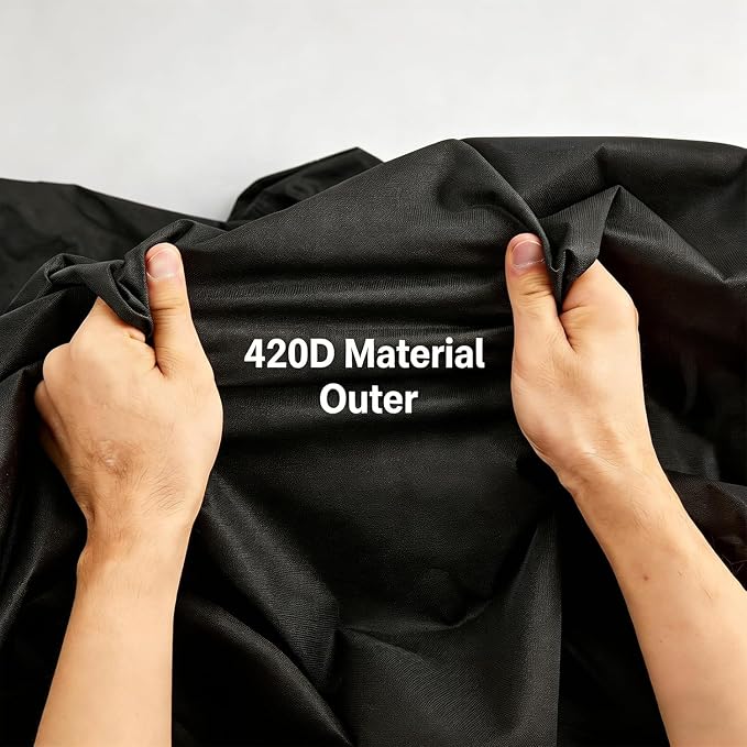 Garden Cart Cover 35in Rolling Garden Work Seat Cover Waterproof 600D Oxford 35x20x34 in with Drawstring Handles for Outdoors Lawns Yards, Black