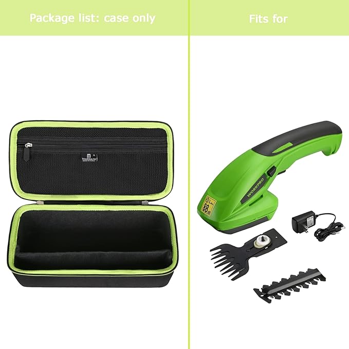 Tourmate Hard Case Replacement for WORKPRO Cordless Grass Shear & Shrubbery Trimmer, Case Only